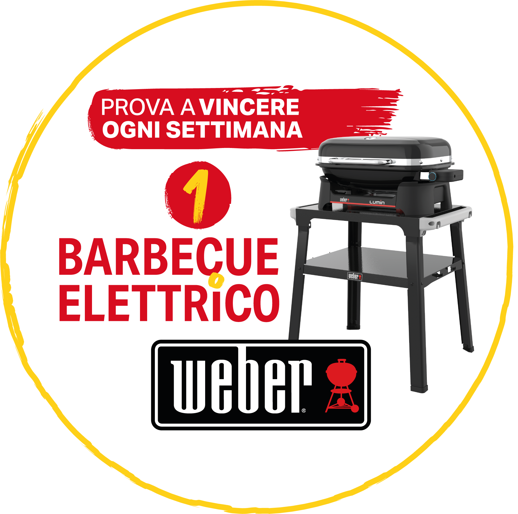 Prova a vincere ogni settimana un barbecue elettrico Weber